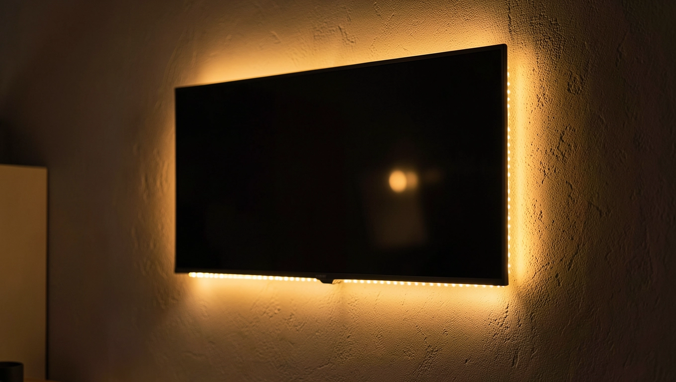 Lamele z LED za telewizorem efekt wow w kilka godzin