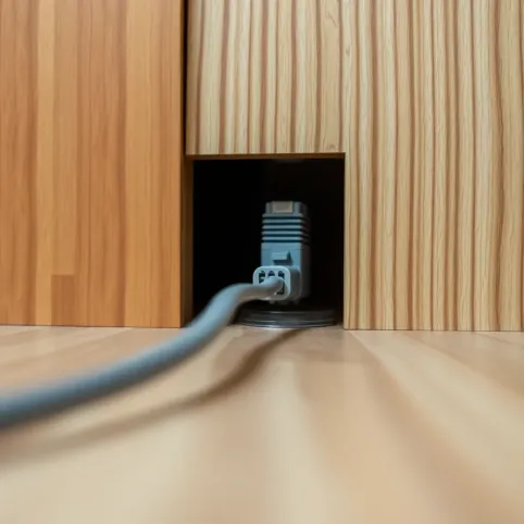 Jak przeciągnąć kabel pod panelami