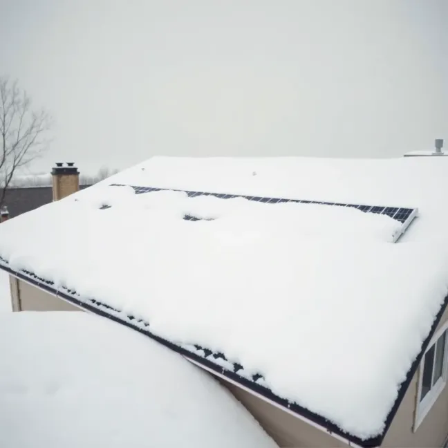 Jak usunąć śnieg z paneli fotowoltaicznych