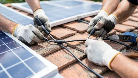 łączenie paneli fotowoltaicznych w stringi