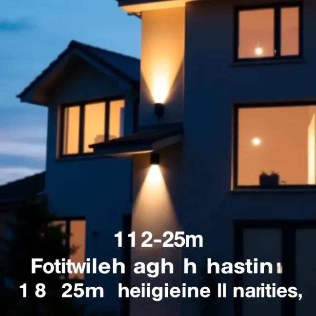 Na jakiej wysokości lampy na elewacji