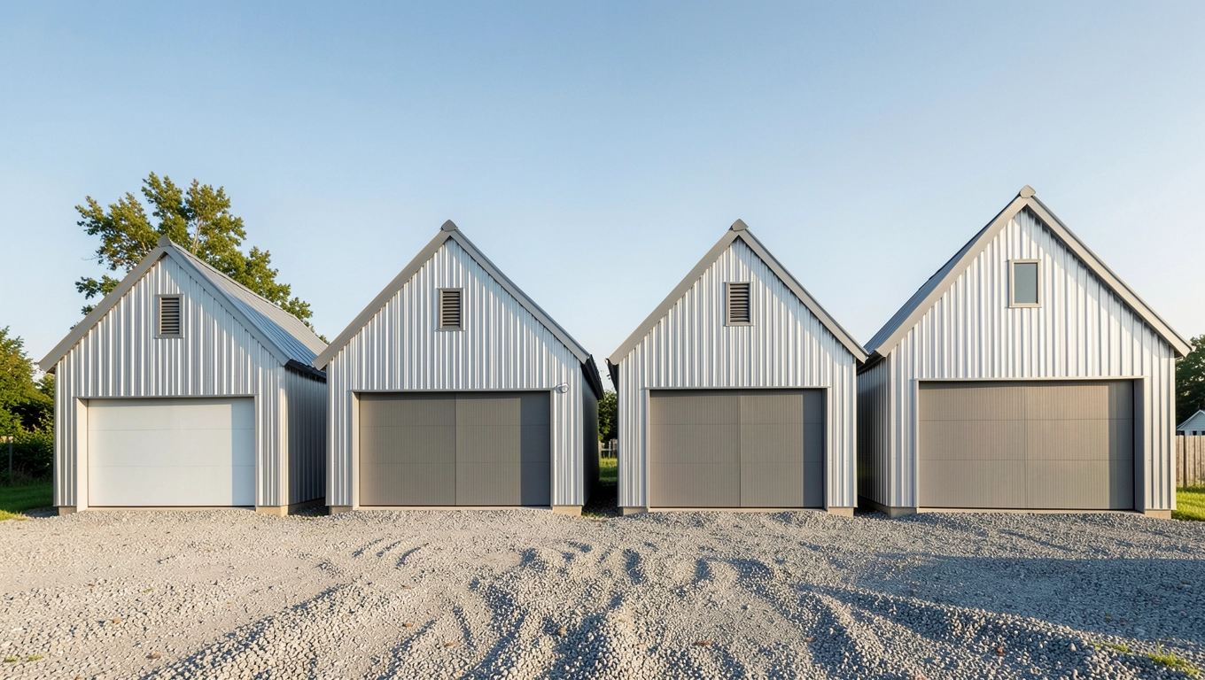 Wymiary i ceny garażu dwuspadowego od 3x5 do 6x6 m