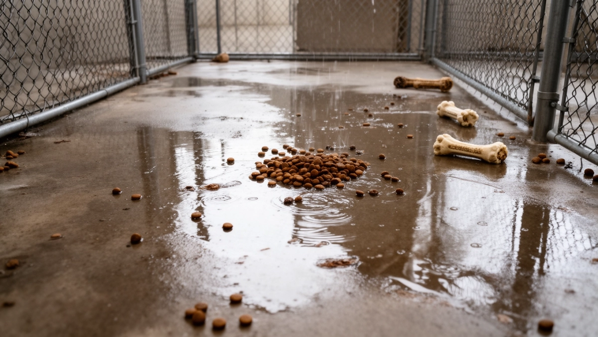 beton w kojcu dla psa