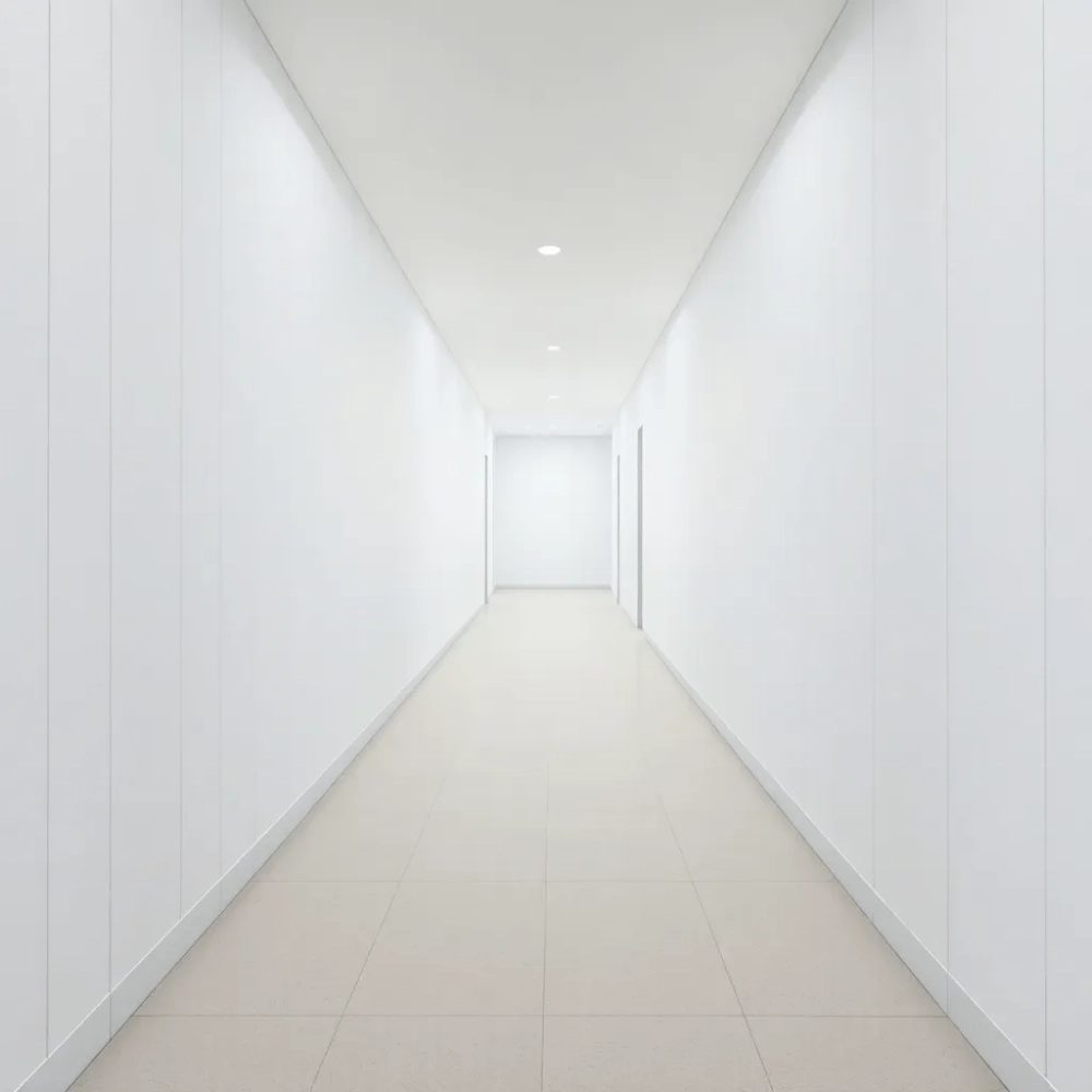 Białe panele ścienne przedpokój