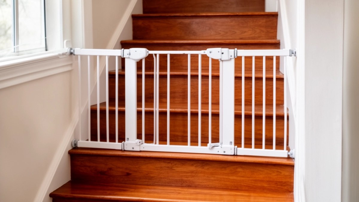 Bramka na schody bez wiercenia