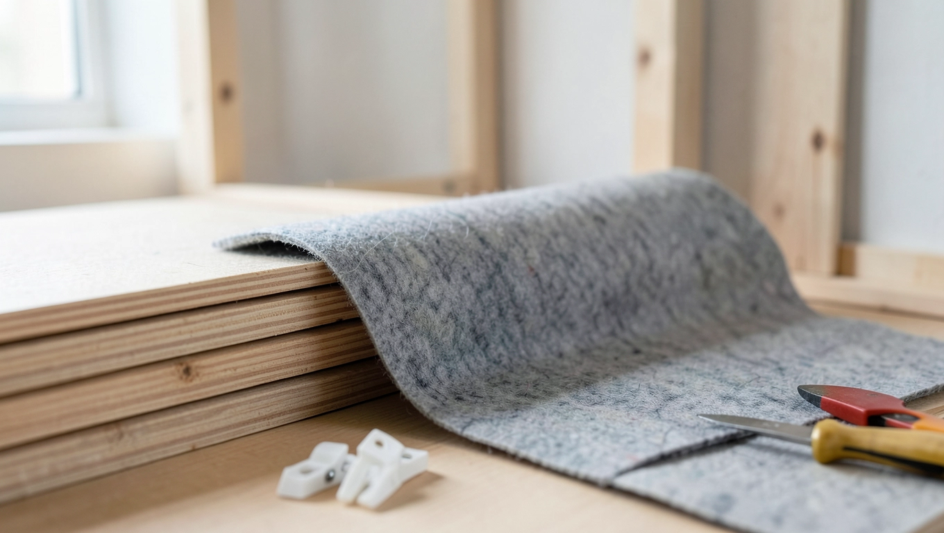 Cena montażu lameli na filcu a materiały