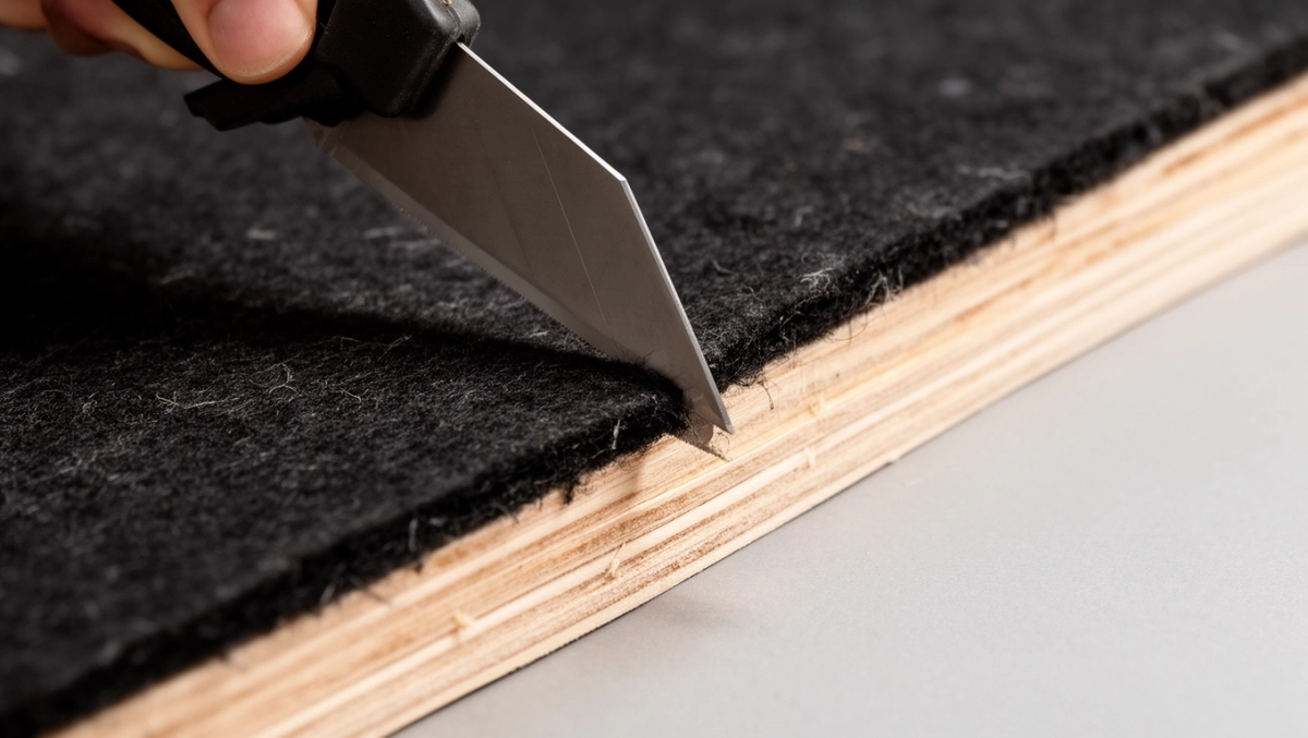 czym przycinać lamele na filcu