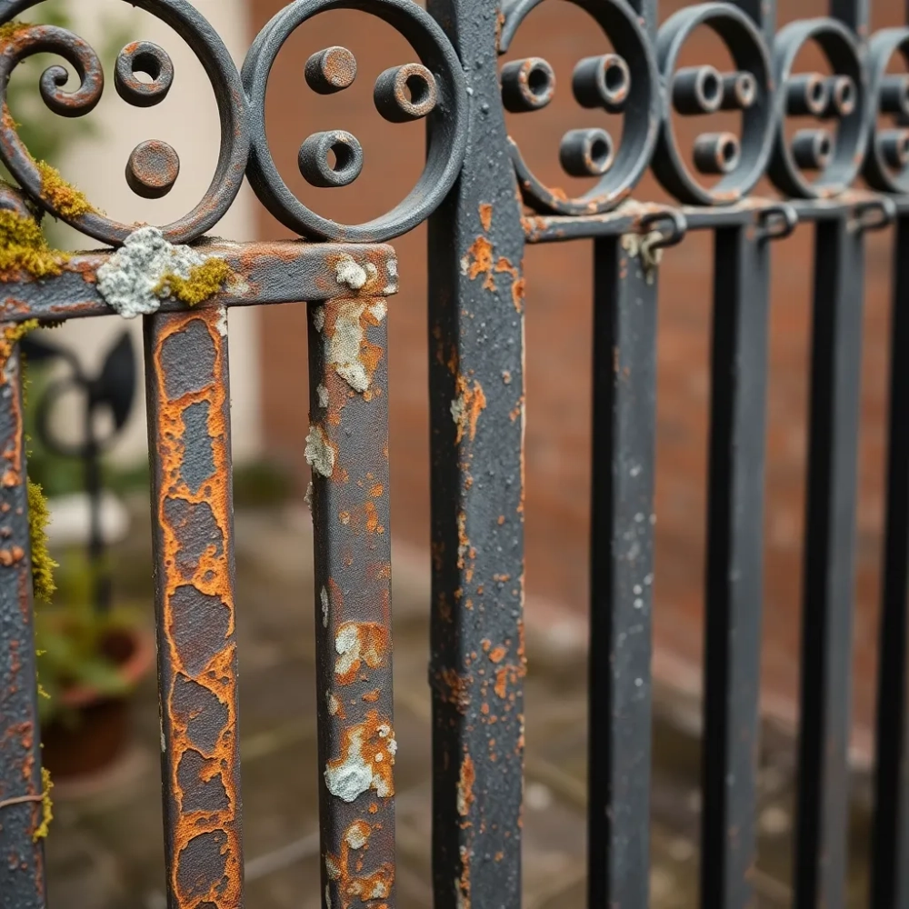 Czym wyczyścić metalowe ogrodzenie