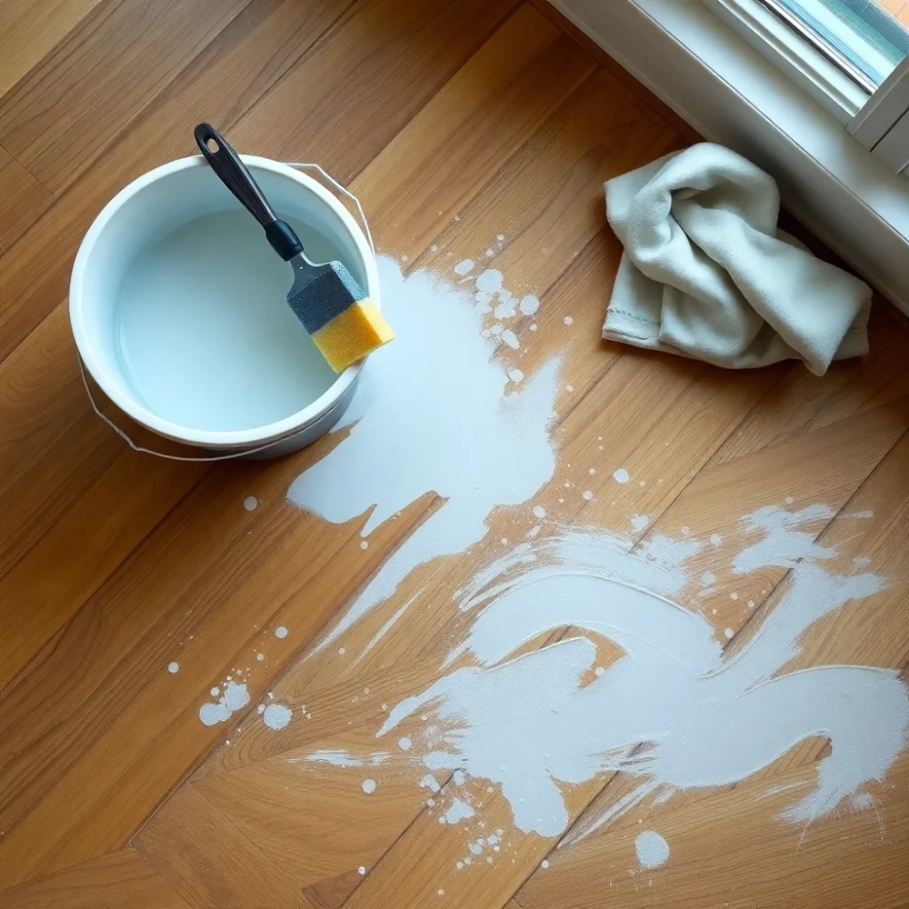 Czym zmyć farbę emulsyjną z podłogi