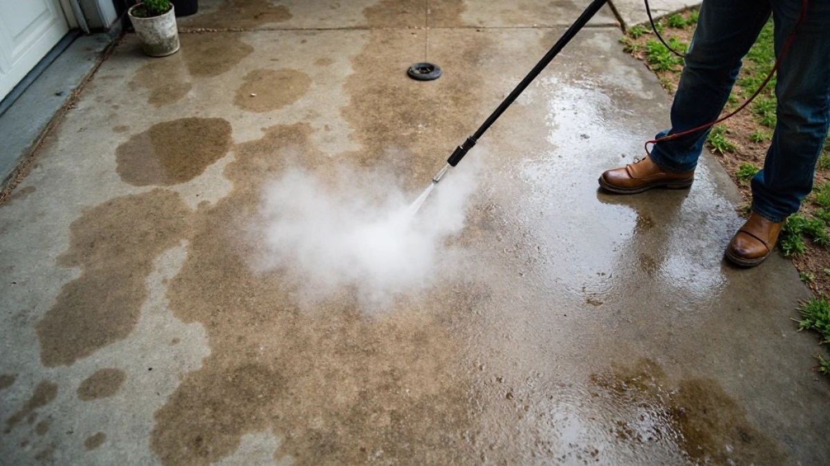 czyszczenie posadzki betonowej