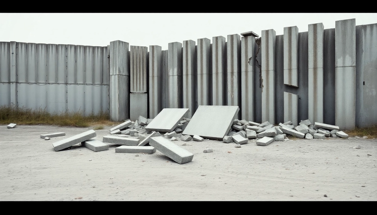 Demontaż ogrodzenia betonowego