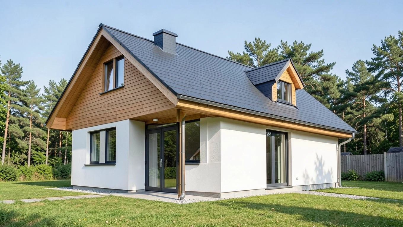 Dom bez garażu z dachem dwuspadowym – charakterystyka