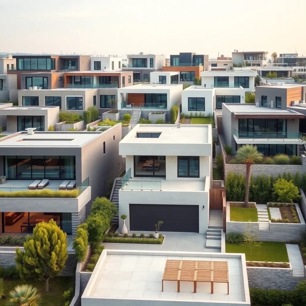 domy z płaskim dachem