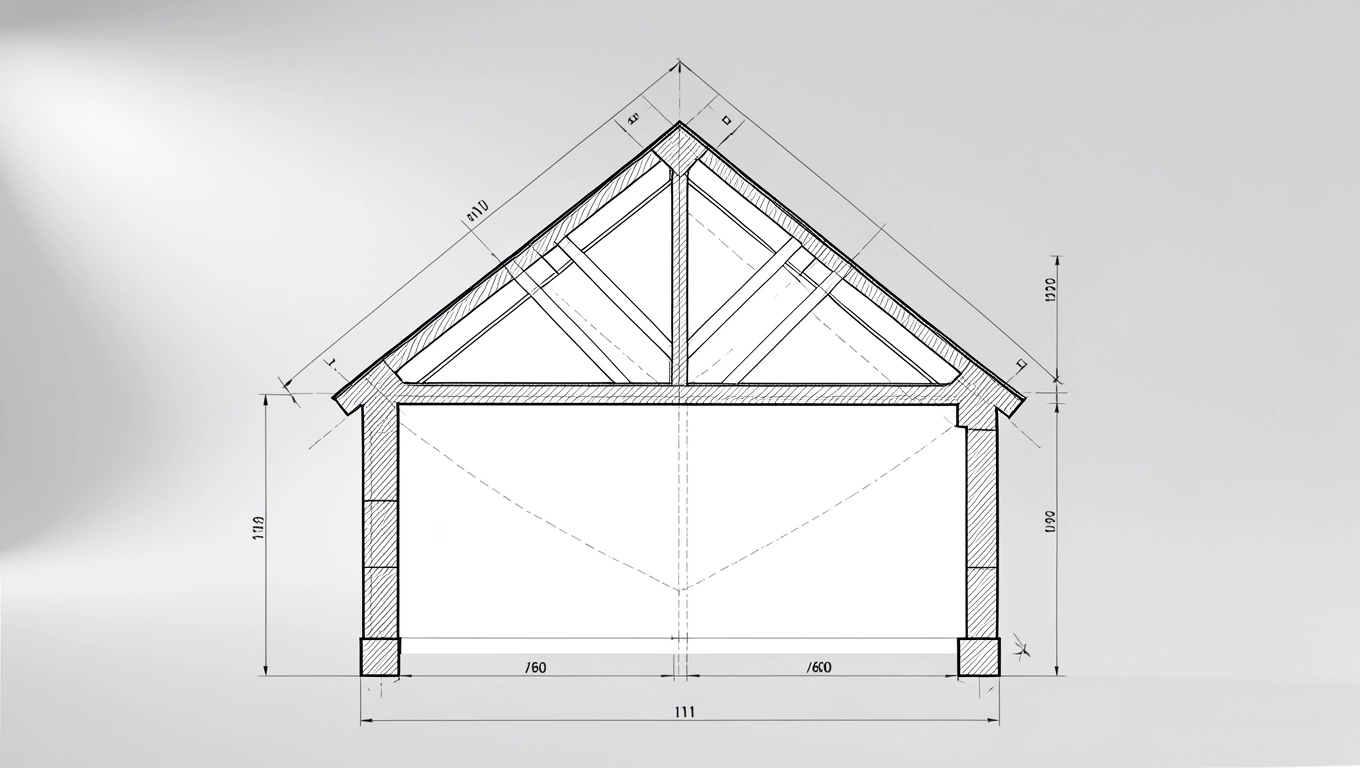 Eksportowanie rysunków i wizualizacja dachu dwuspadowego