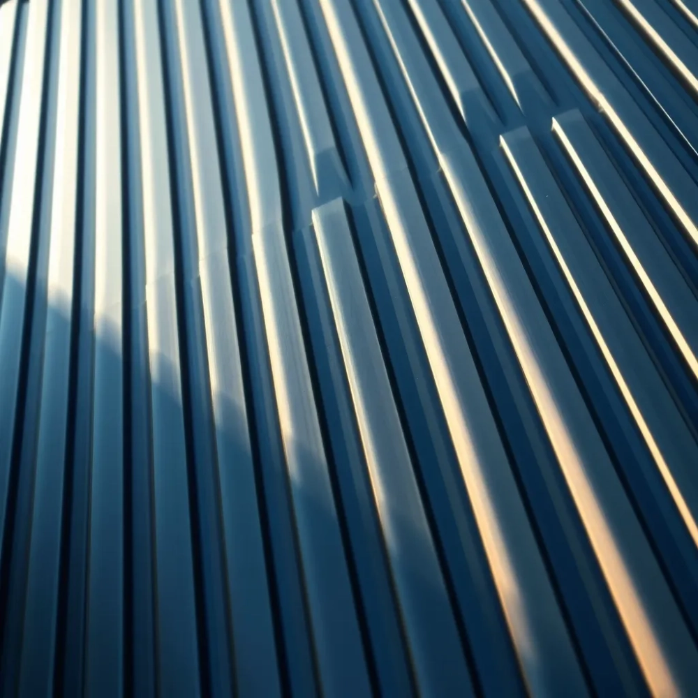 Elewacja z blachy na rąbek stojący