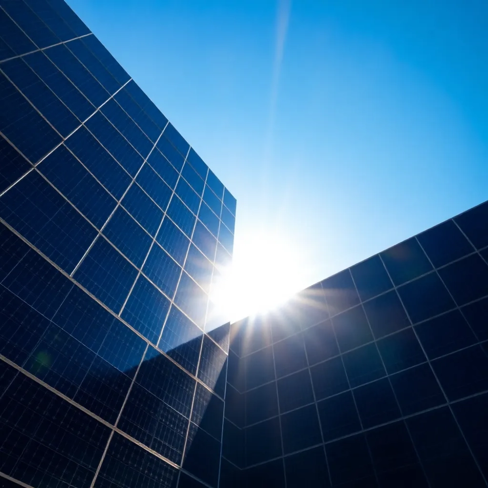 Elewacja z paneli fotowoltaicznych