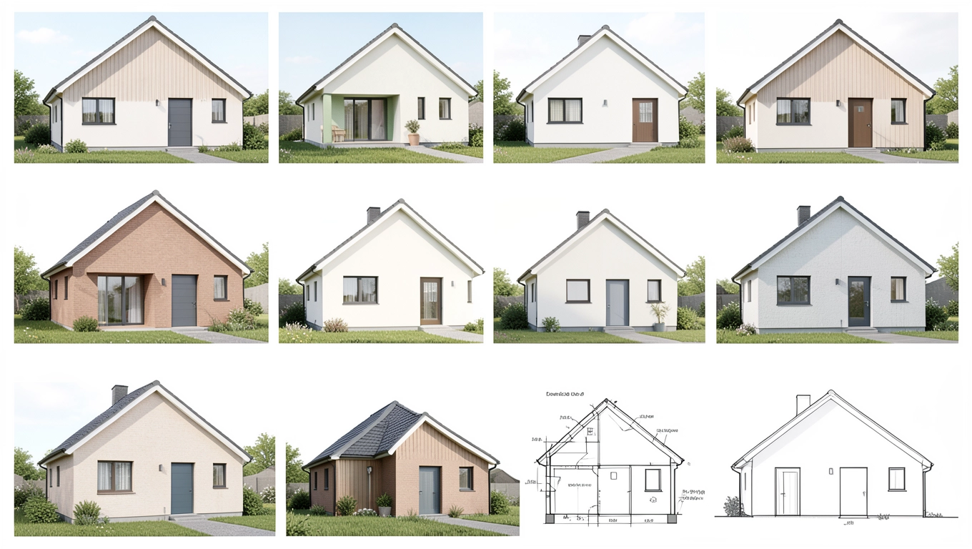 Gotowe projekty domów tanich z dachem dwuspadowym