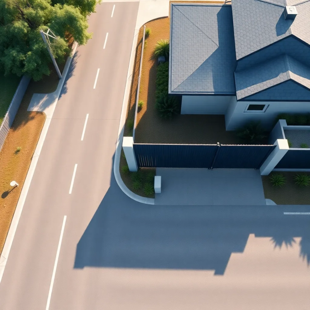 Ile ogrodzenie od drogi powiatowej