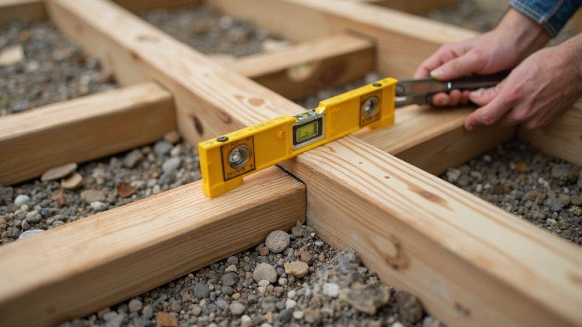 jak wypoziomować legary pod taras