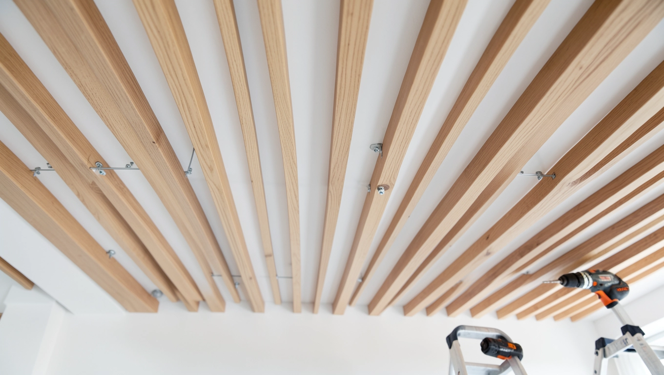 jak zamontować lamele na suficie
