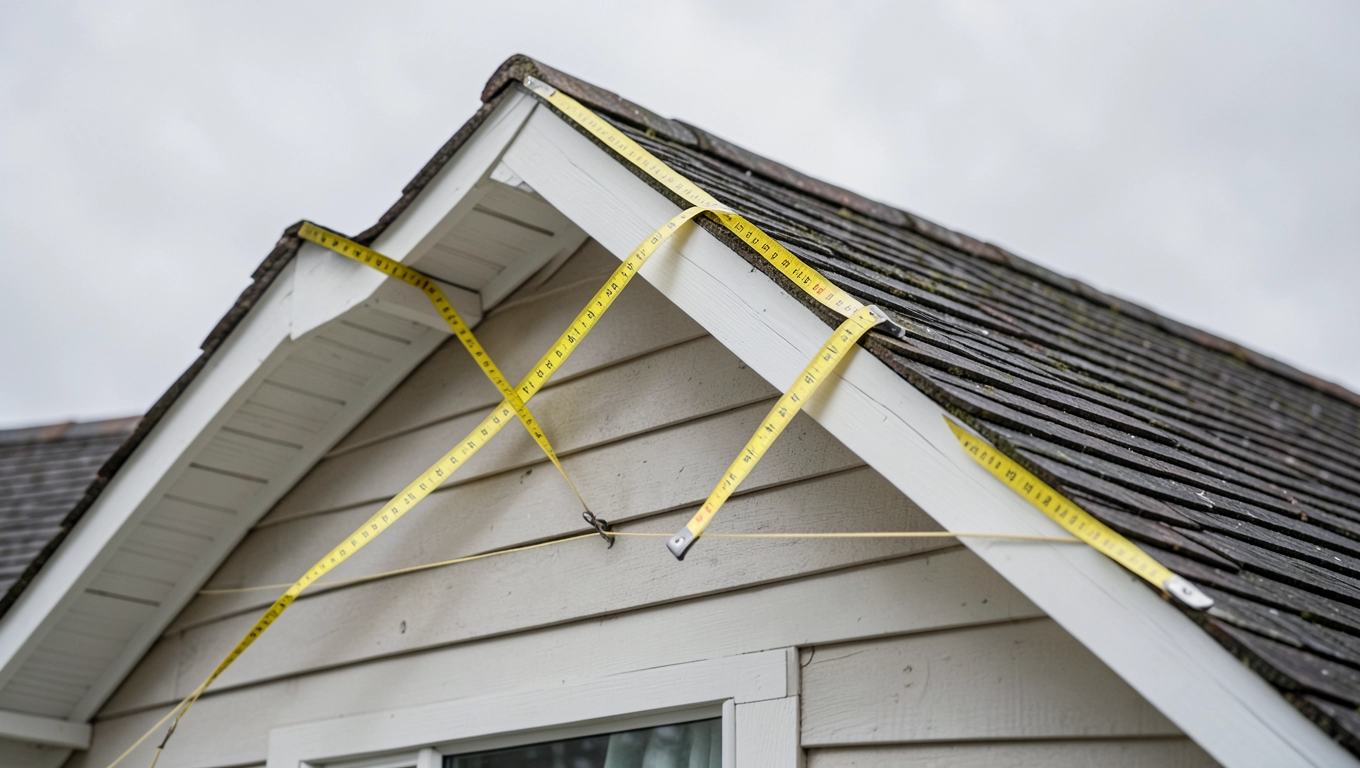 jak zmierzyć powierzchnię dachu dwuspadowego