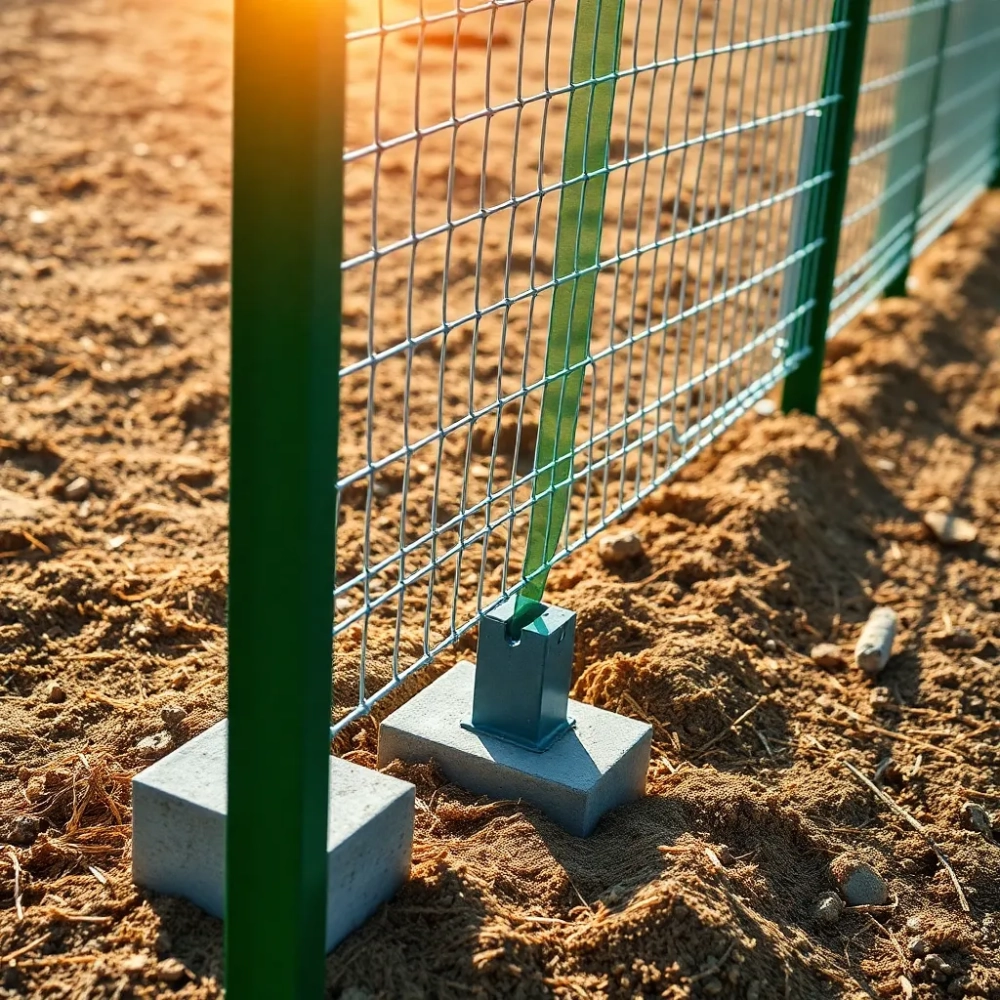 Jak zrobić ogrodzenie z siatki bez podmurówki