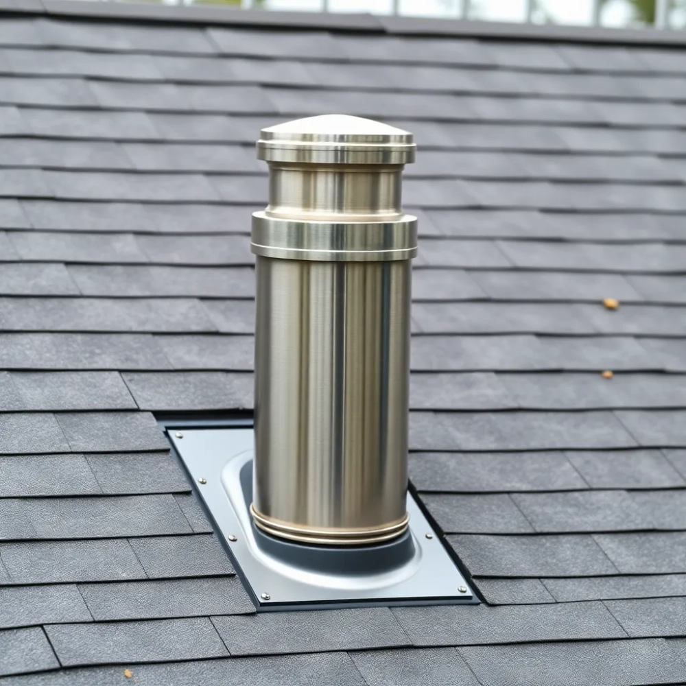 Komin do kozy przez dach