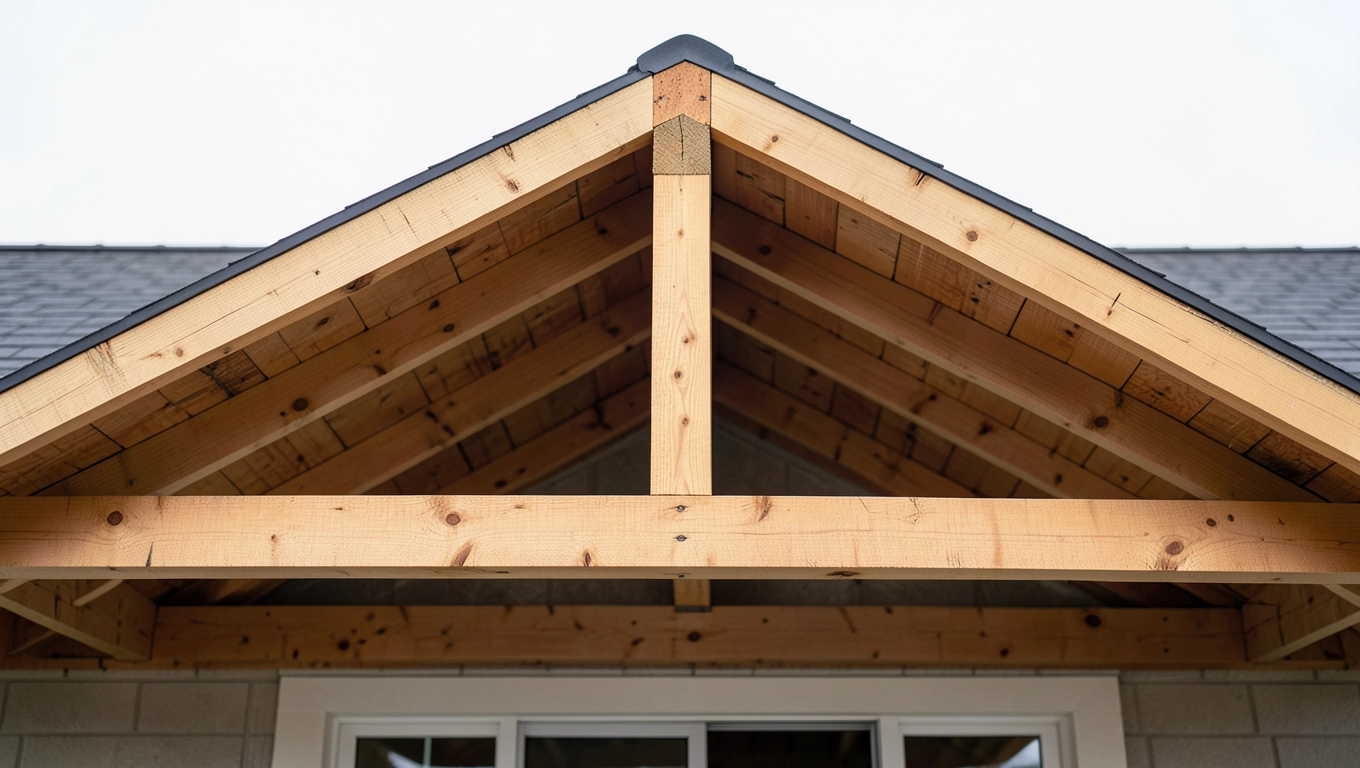 Konstrukcja dachu dwuspadowego dla domu parterowego