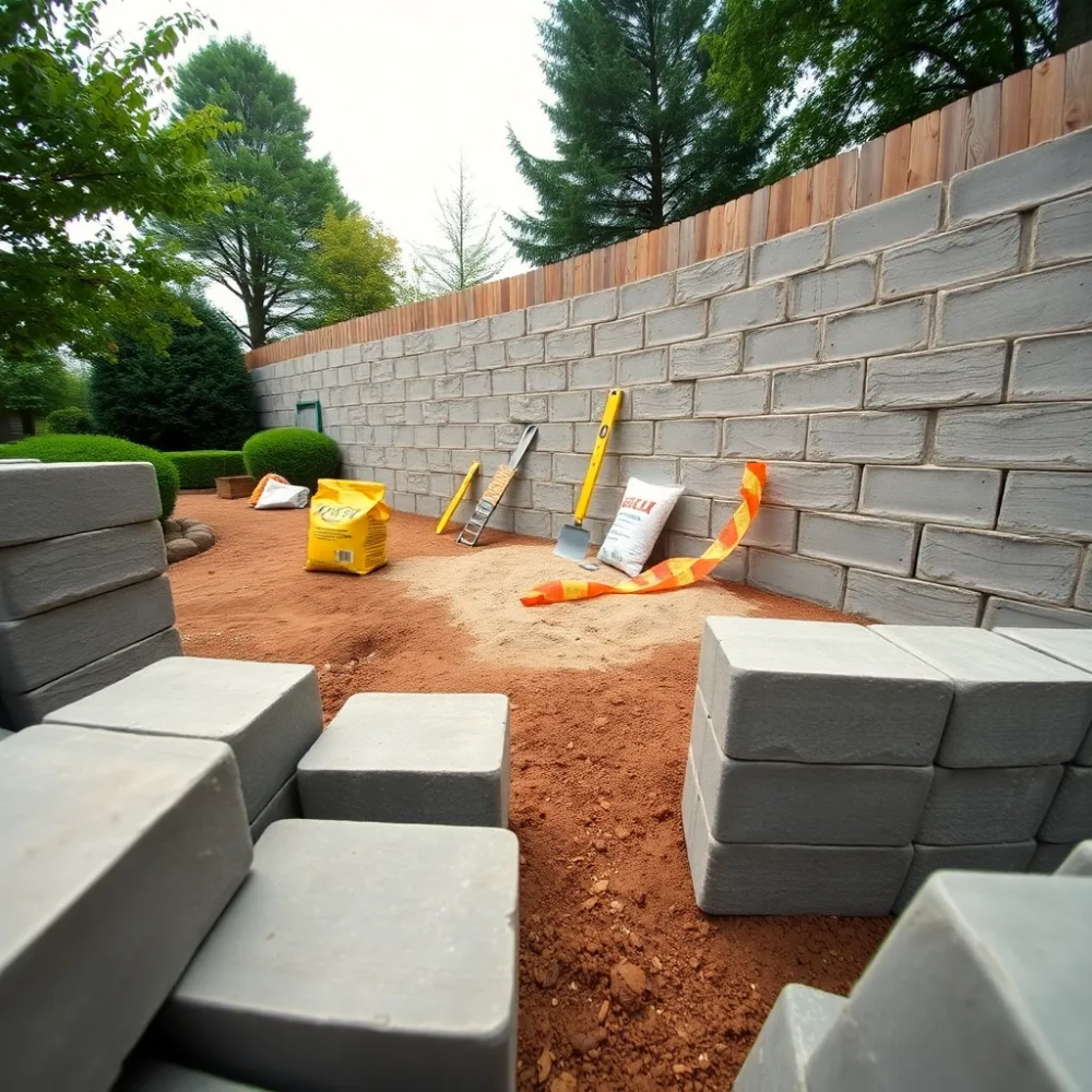 Koszt ogrodzenia z bloczków betonowych