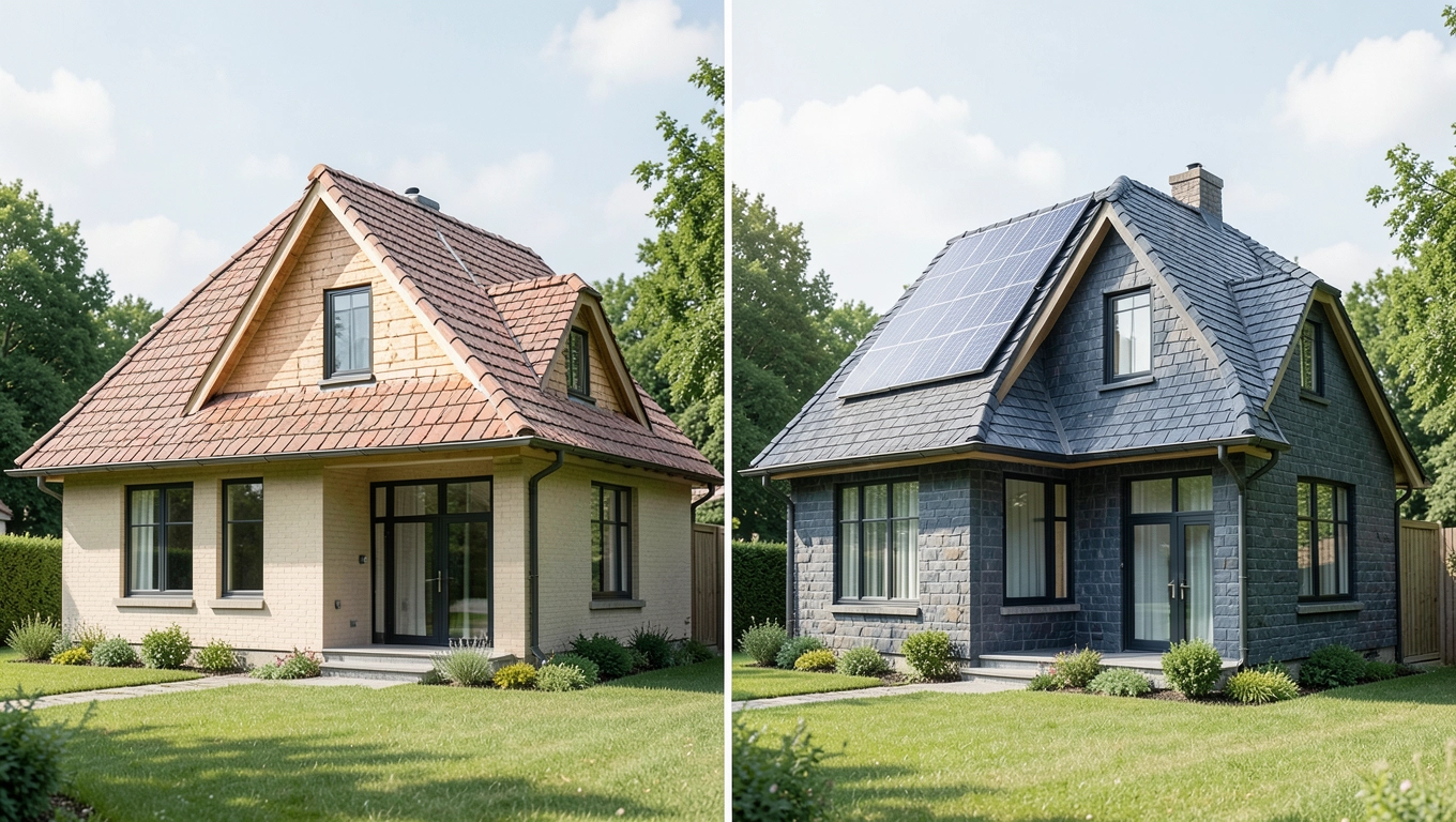 Koszty dachu dwuspadowego w projekcie parterowym