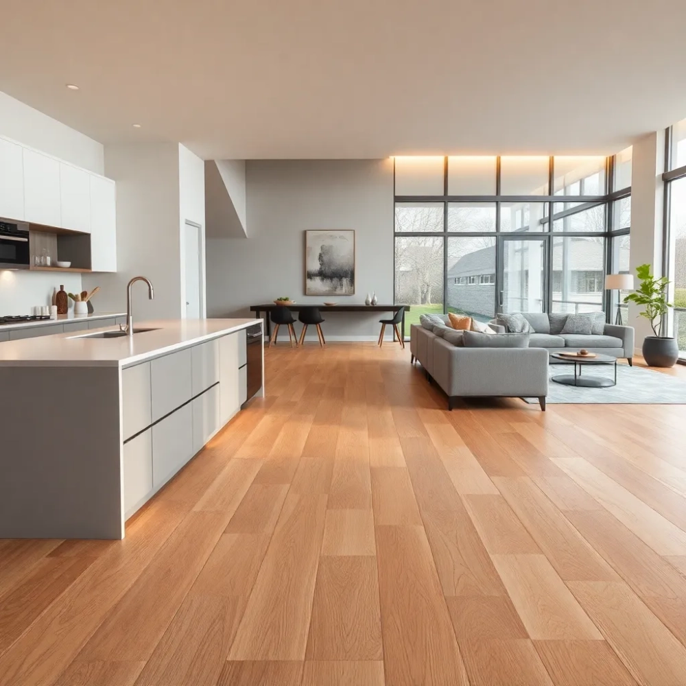 Kuchnia z salonem jaką podłoga