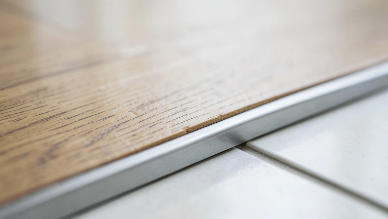 Łączenie paneli z płytkami: listwa jako standard