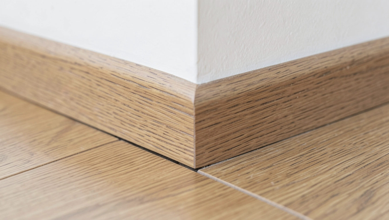 Maskowanie dylatacji paneli listwami przypodłogowymi