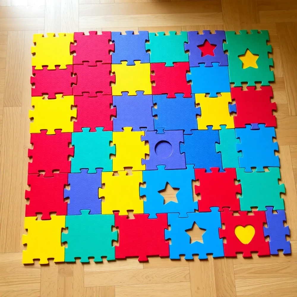 Mata na podłogę dla dzieci Puzzle