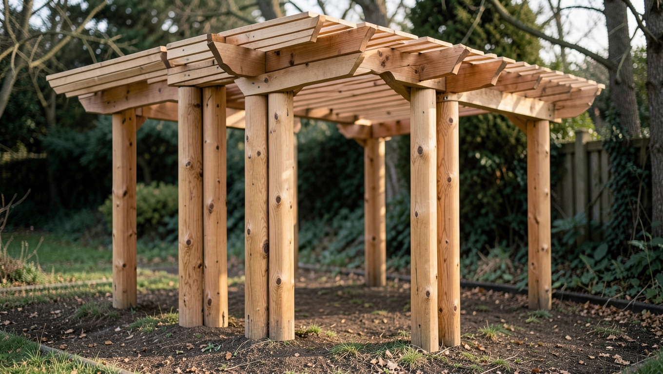 Materiały do pergoli lamelowej z drewna