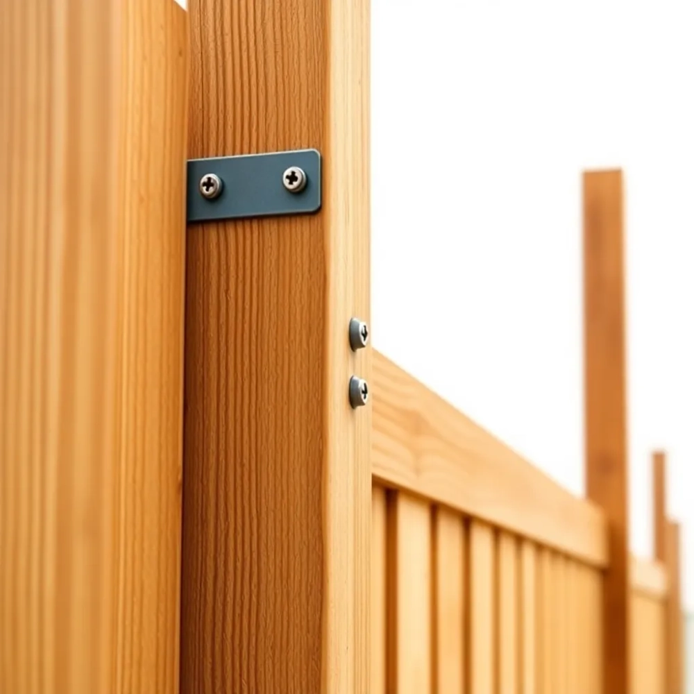 Mocowanie paneli ogrodzeniowych do słupków