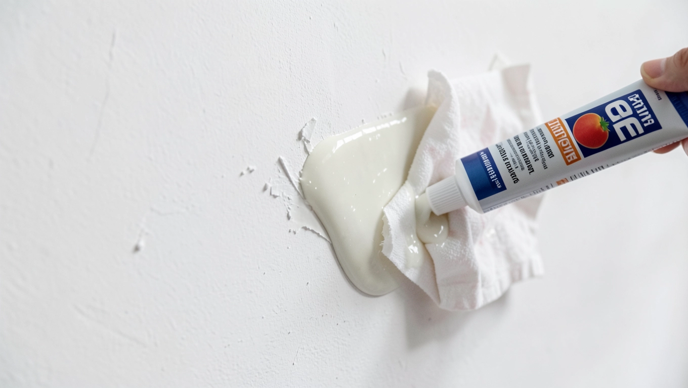 Montaż białych lameli na ścianie