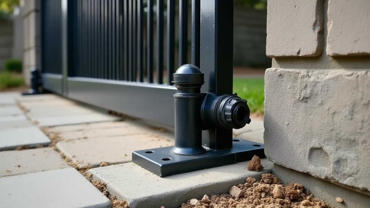 Montaż bramy dwuskrzydłowej do słupków betonowych