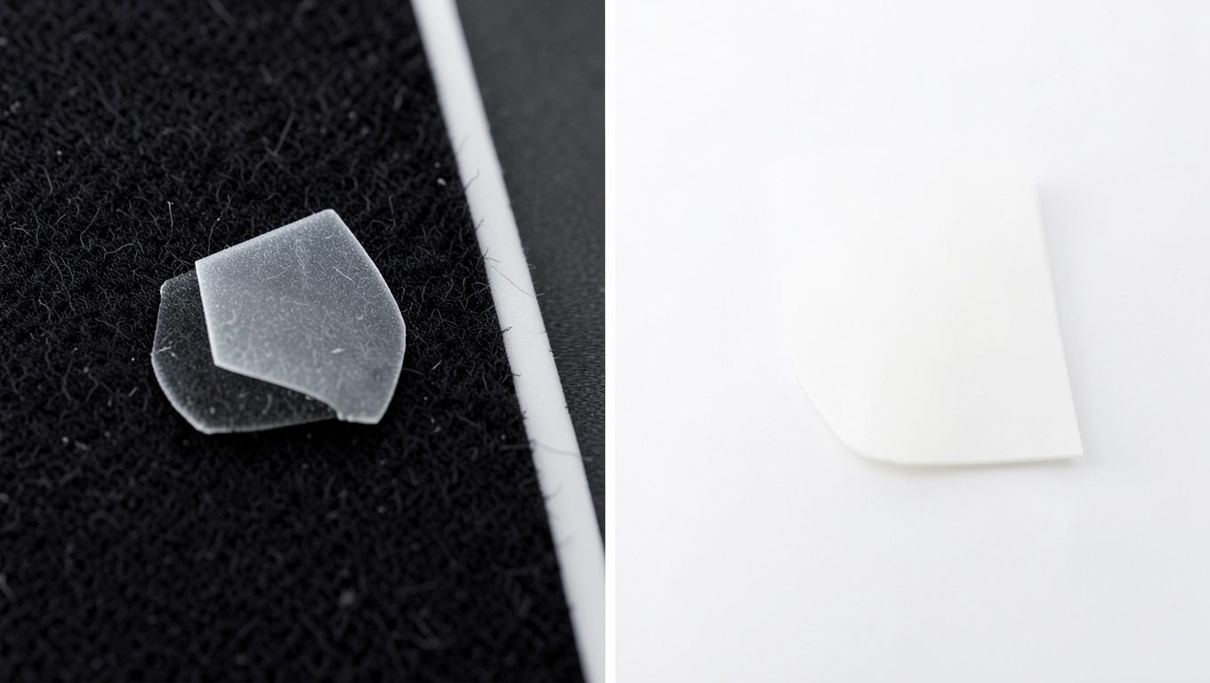 Montaż lameli porównanie metod na filcu i na płycie