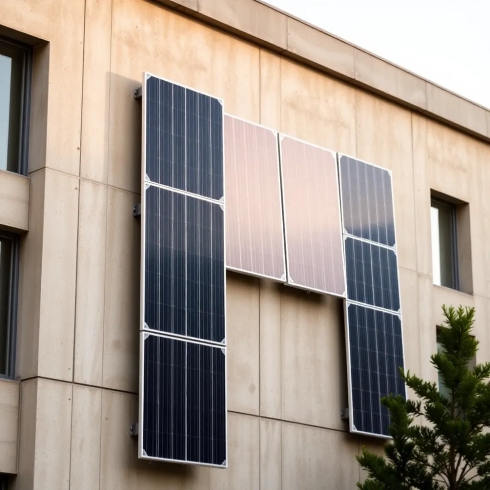 Montaż paneli fotowoltaicznych w pionie