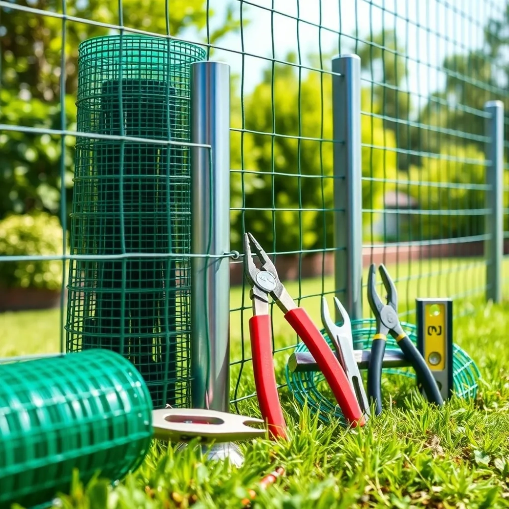 Montaż siatki ogrodzeniowej krok po kroku