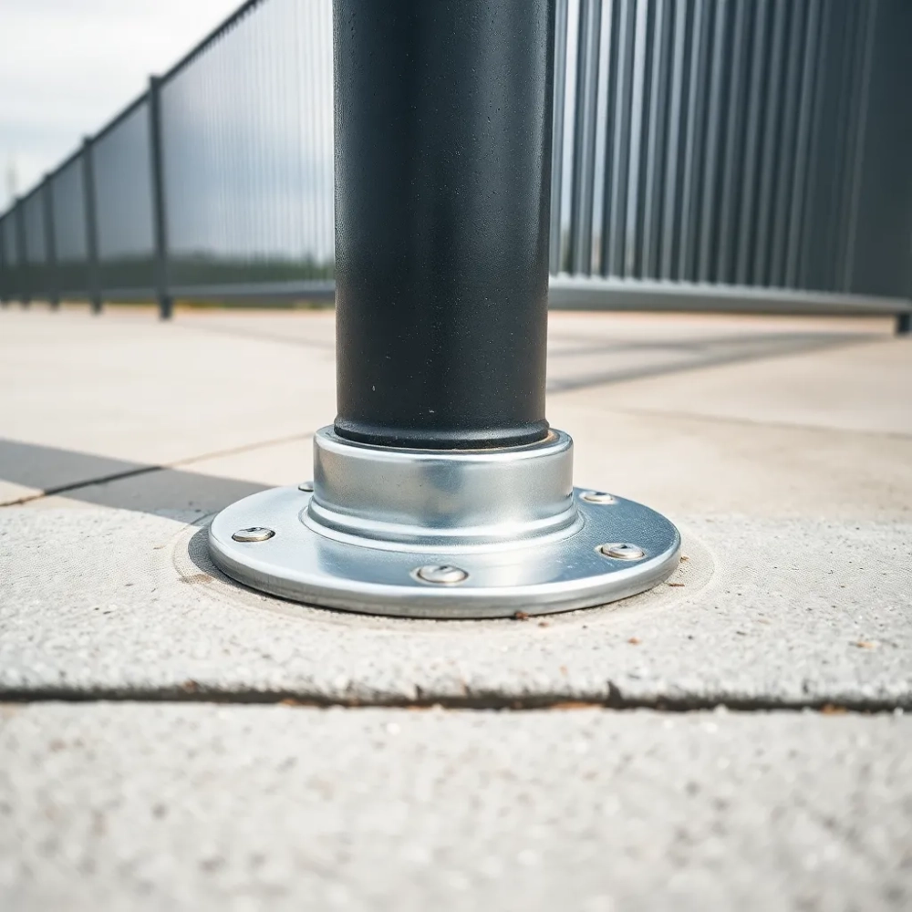 Montaż słupków ogrodzeniowych na kotwach