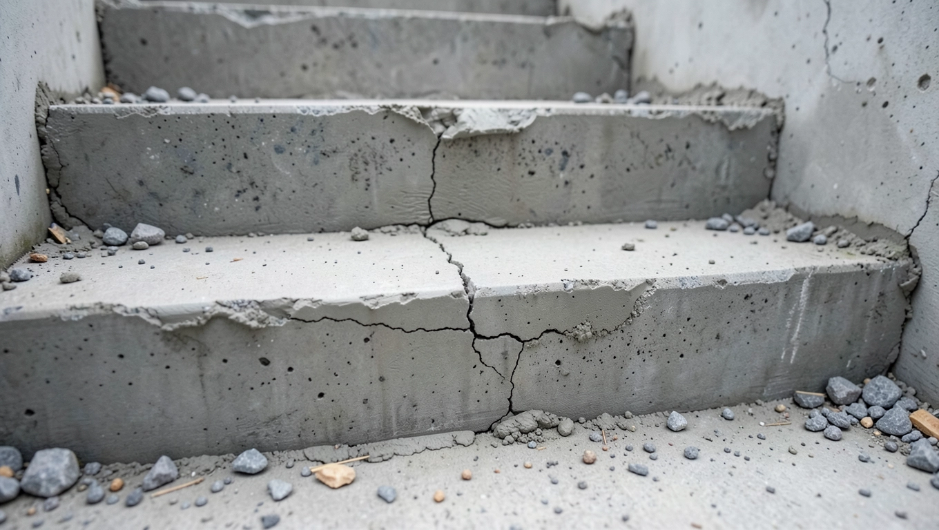 naprawa schodów betonowych