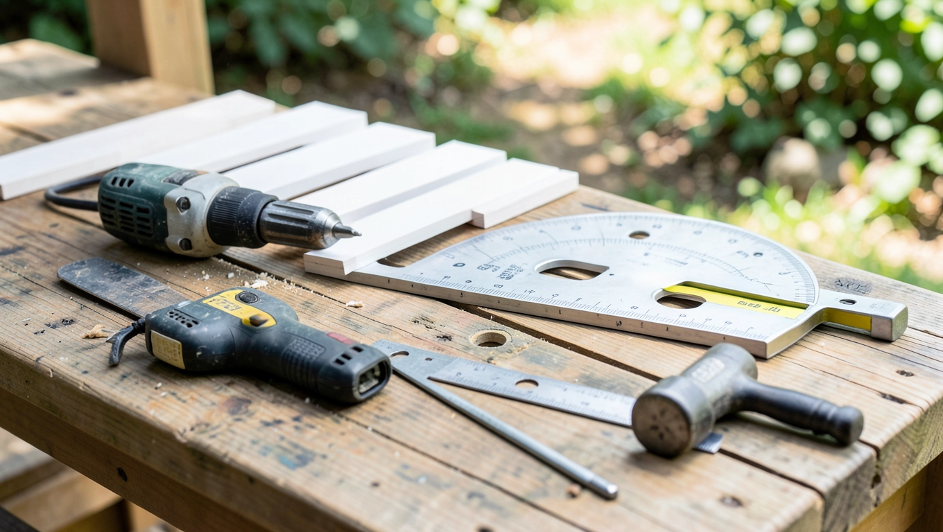 Narzędzia do budowy pergoli lamelowej