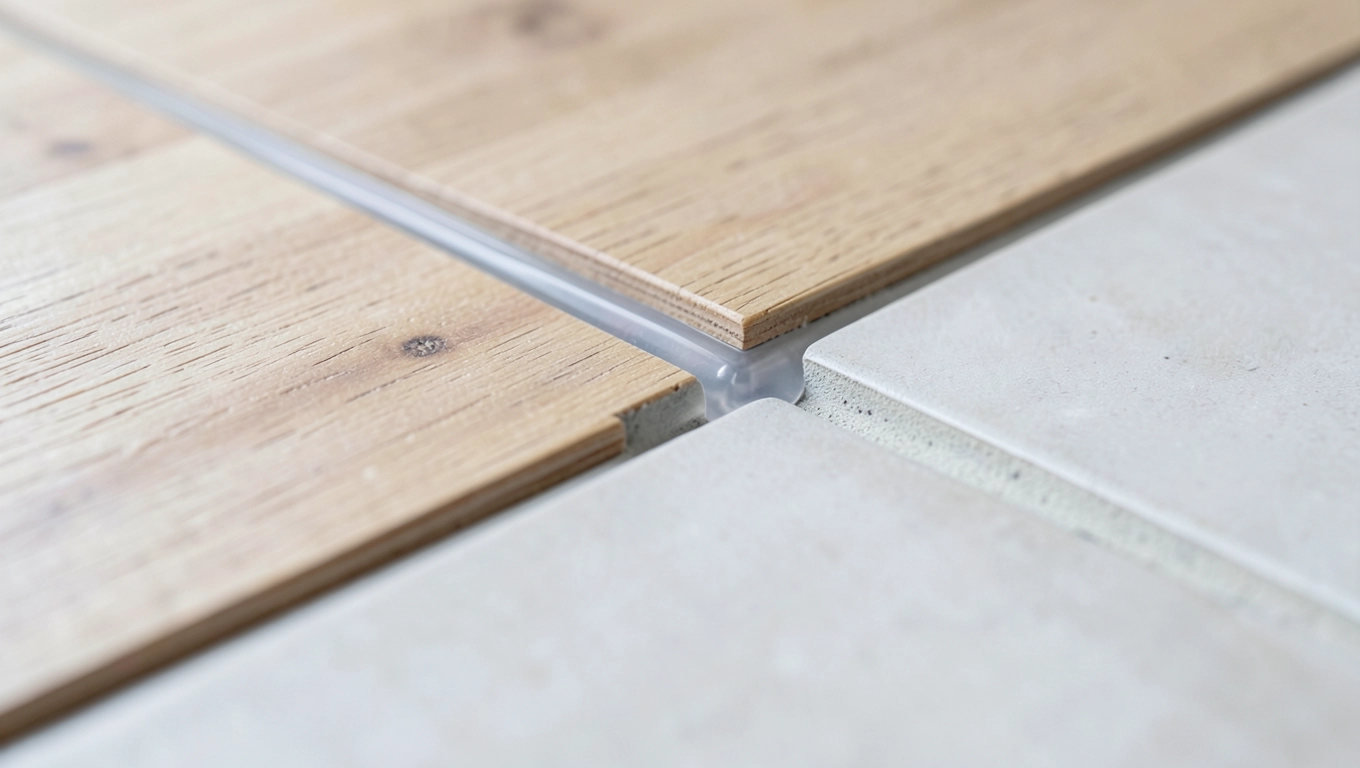 Nowoczesne fugi i akryl w łączeniu paneli z płytkami