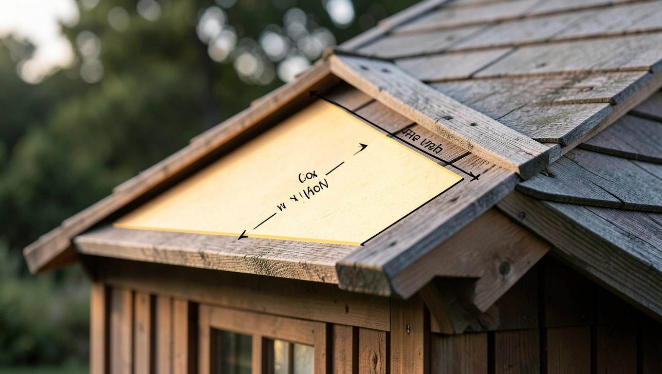 Obliczanie powierzchni jednej połaci dwuspadowej