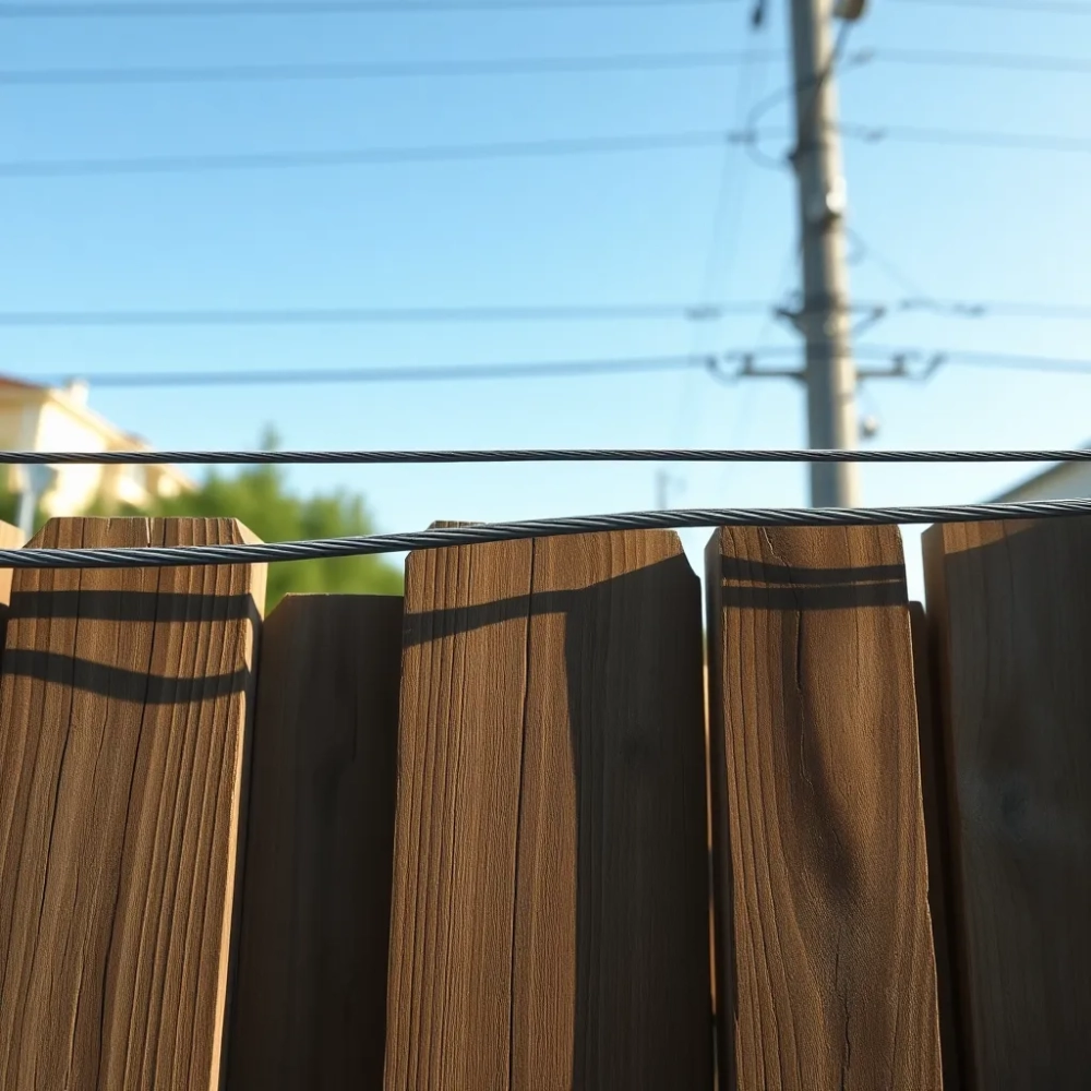 Odległość kabla elektrycznego od ogrodzenia