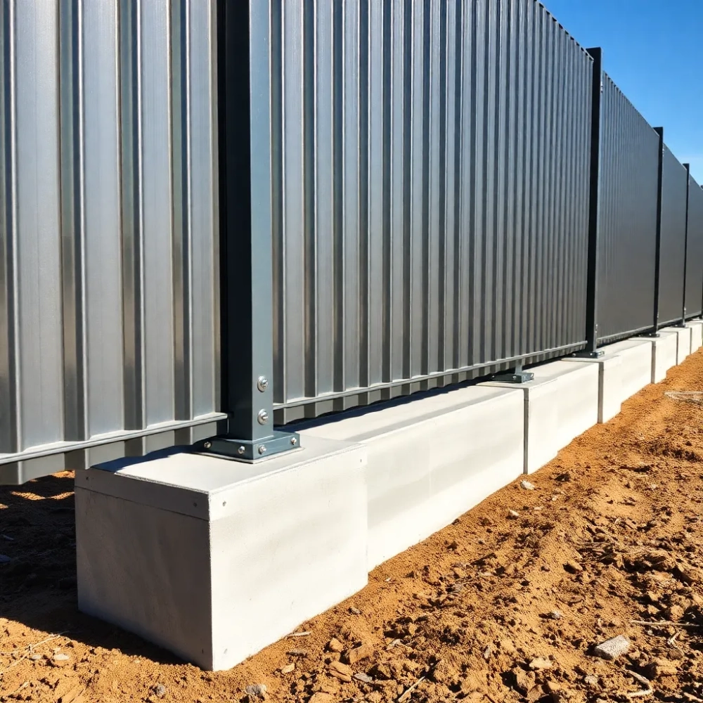 Ogrodzenie panelowe z podmurówką montaż