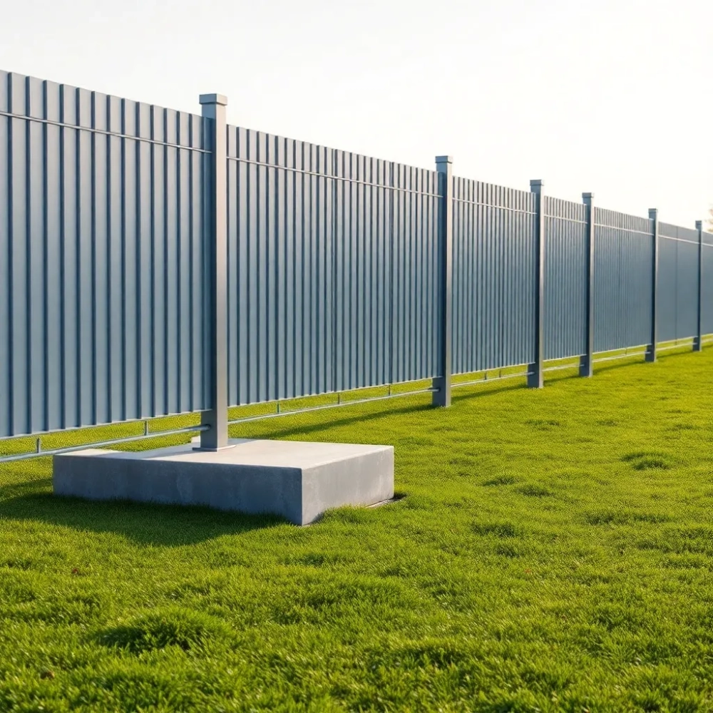 Ogrodzenie panelowe z podmurówką