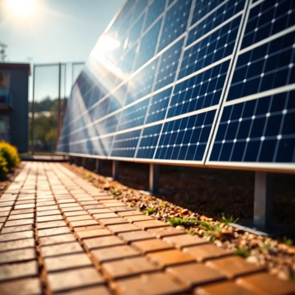 ogrodzenie z paneli fotowoltaicznych brukbet